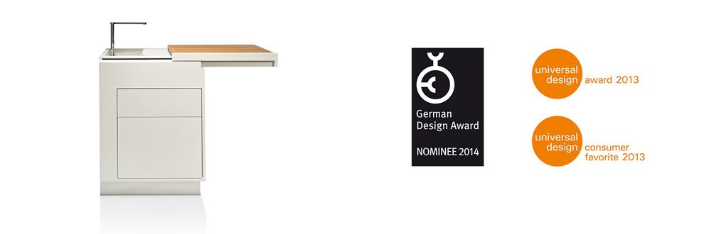 Akitchen, German Design Award Nominee 2014, Universal Design Award 2013, Universal Design Consumer Favorite 2013
